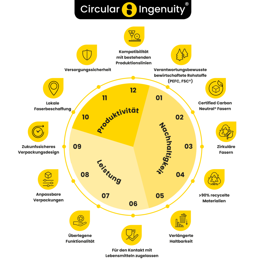 12-Punkte Circular Ingenuity-Kreis • Solidus • Your circular packaging partner