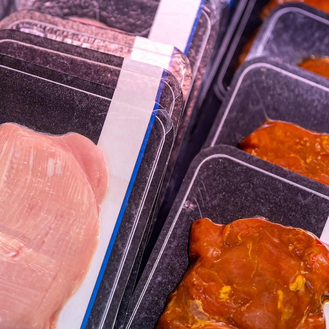 meat chicken packaging, skin packaging